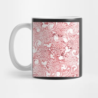 Pink Floral Fancy Swirls Mug